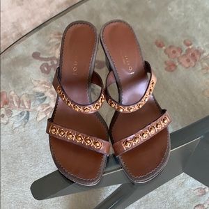 Leather shoes, size 8. Made in Italy.